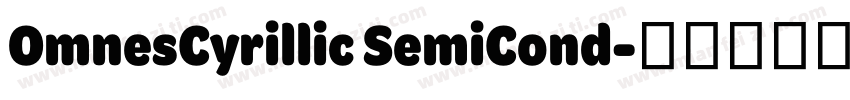 OmnesCyrillic SemiCond字体转换